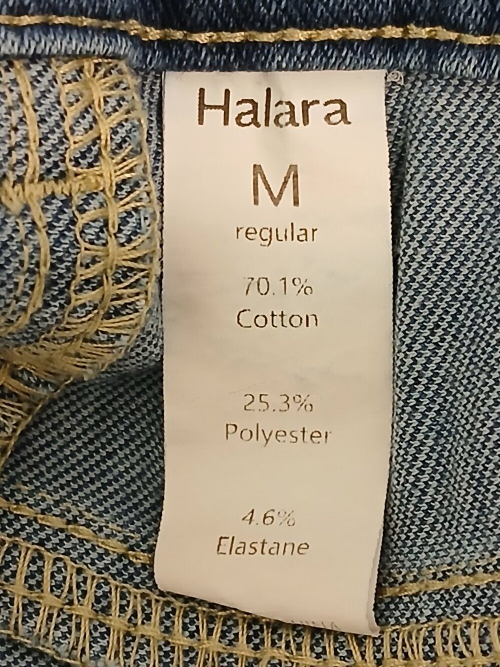 Halara Flex High Waisted Pockets Rolled Hem Wide Leg Washed Casual Jeans Medium - Picture 7 of 7